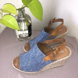 Toms Slingback Wedge